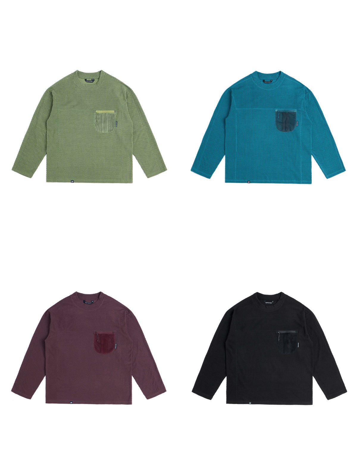 Sawtooth Fleece Mid‑Neck Pullover