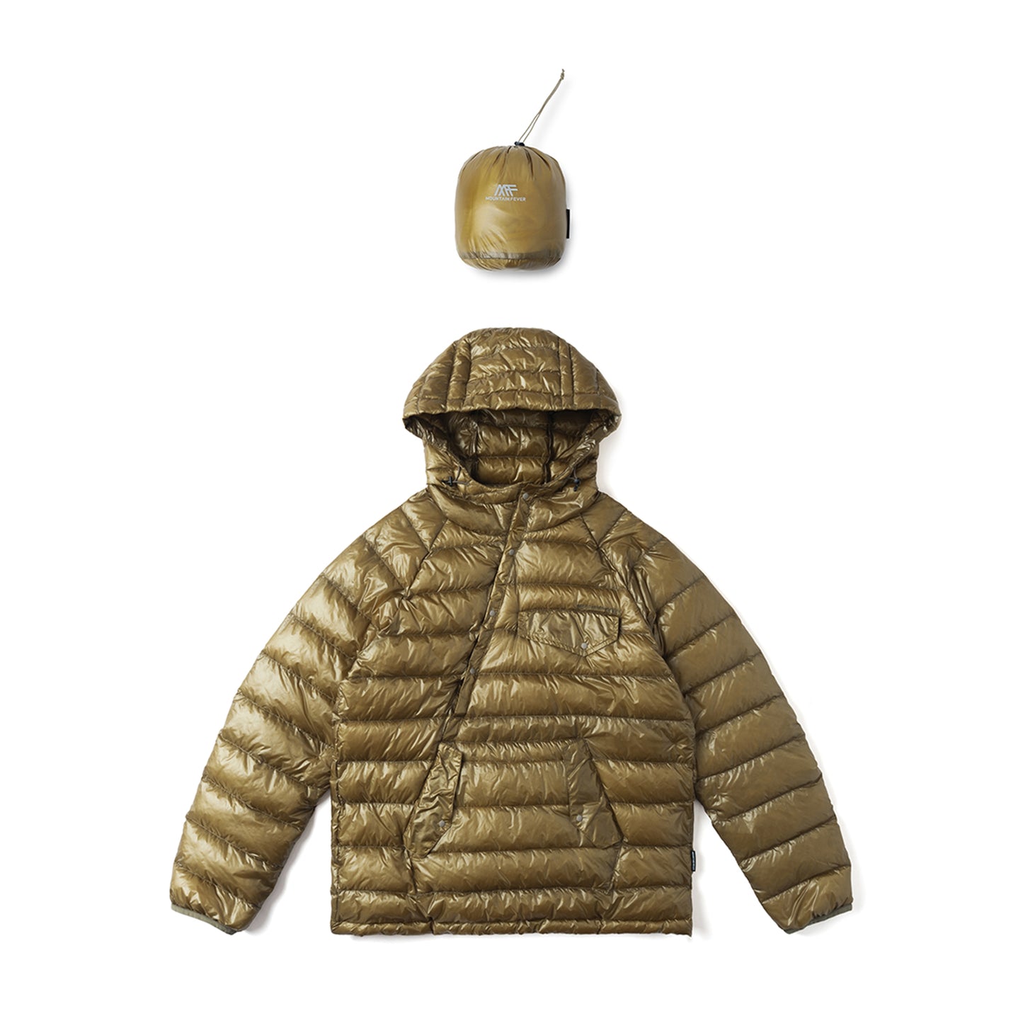Quilted Hooded Down Jacket