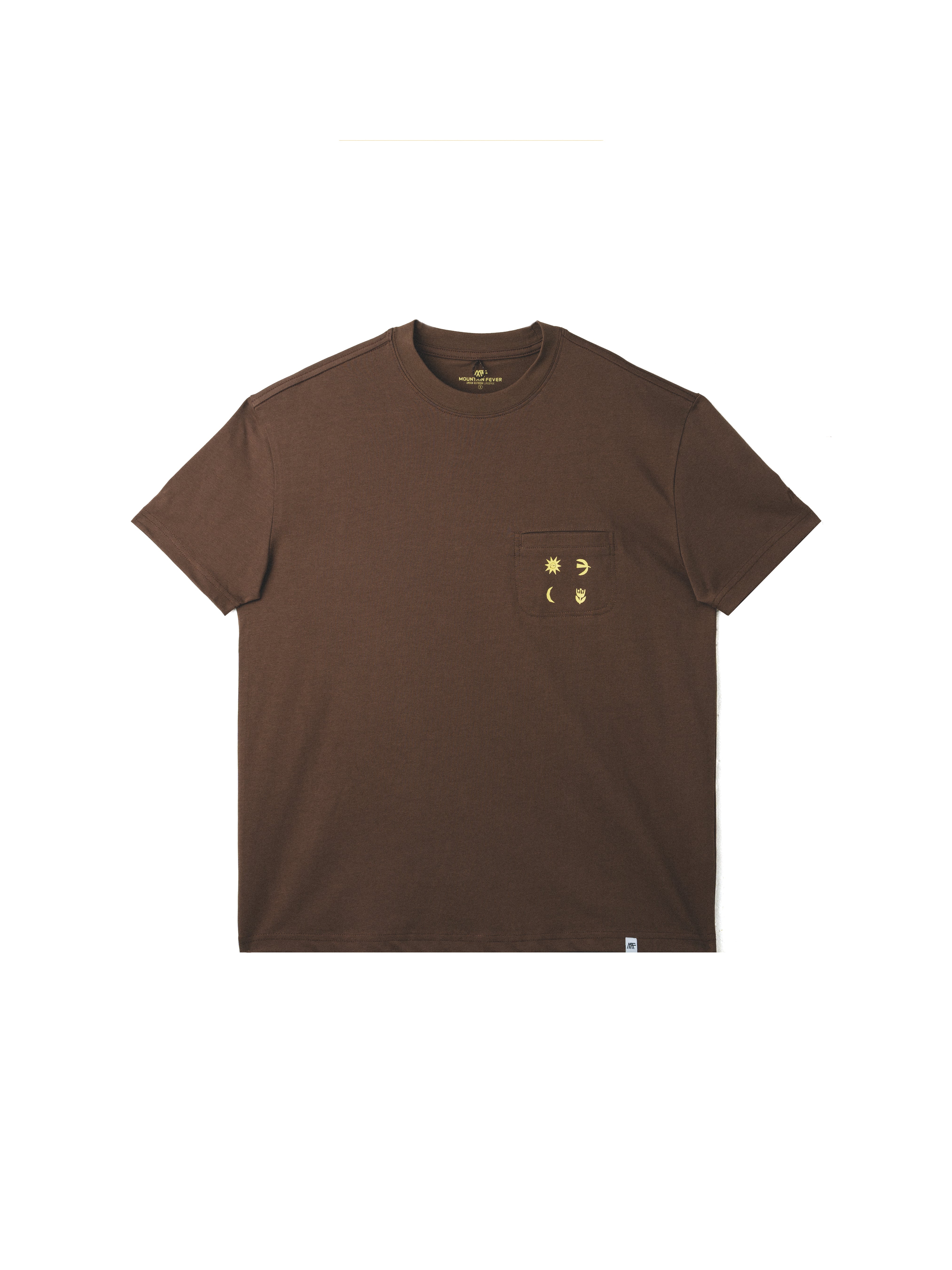 Sun Moon Flower Bird Illustration Cool-Feel Short Sleeve T-Shirt