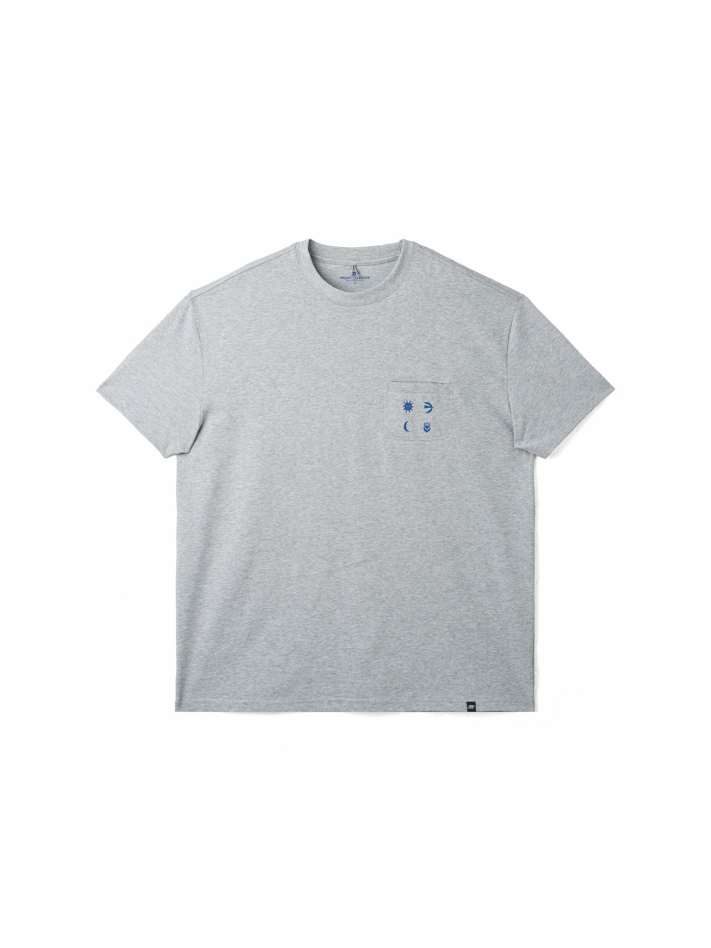 Sun Moon Flower Bird Illustration Cool-Feel Short Sleeve T-Shirt