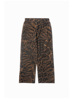 Animal Print Denim Pants