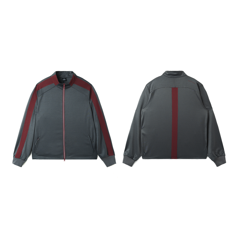 Color-block Stand Collar Sports Jacket