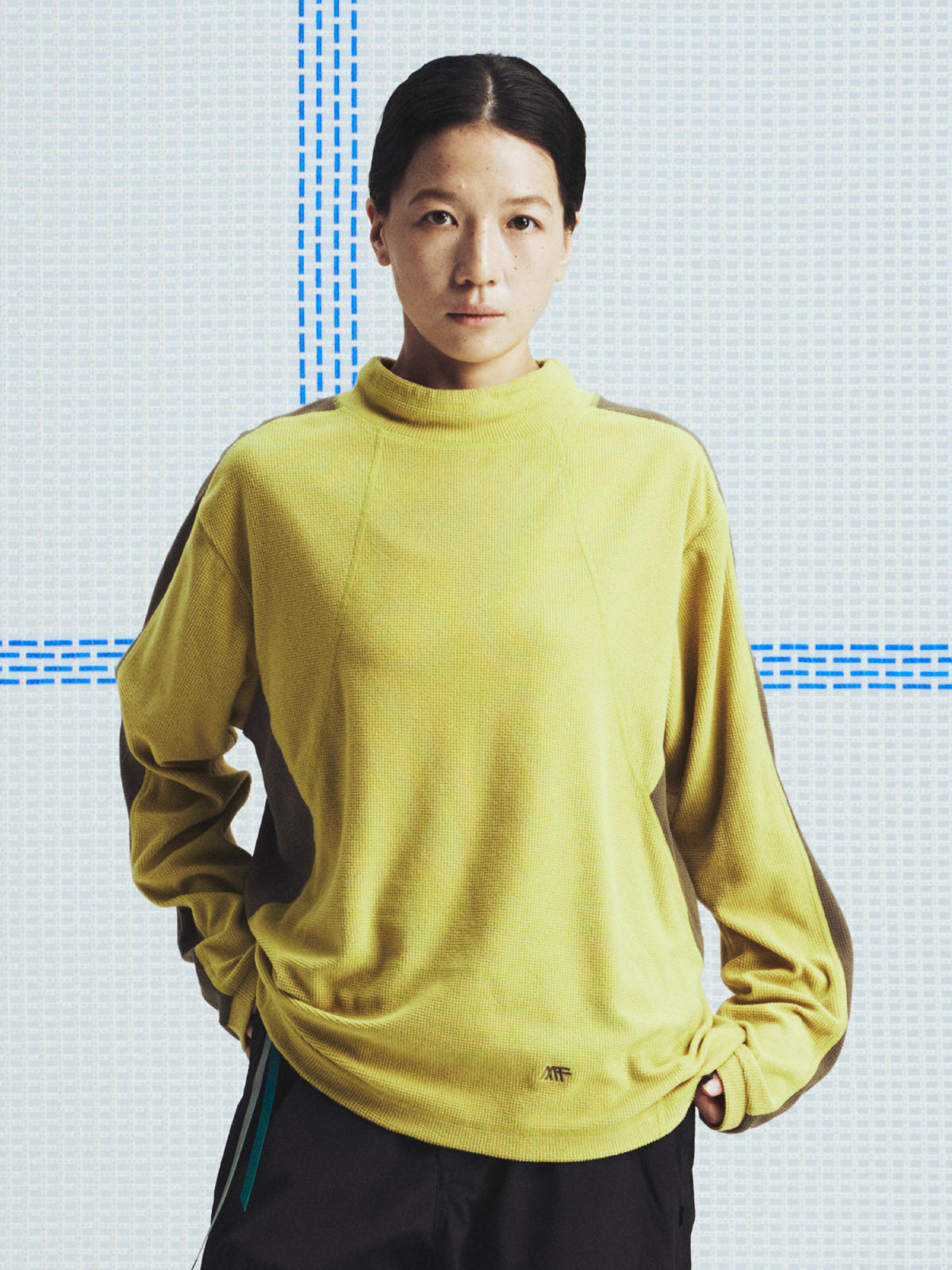 Corn Grid Fleece Sweater