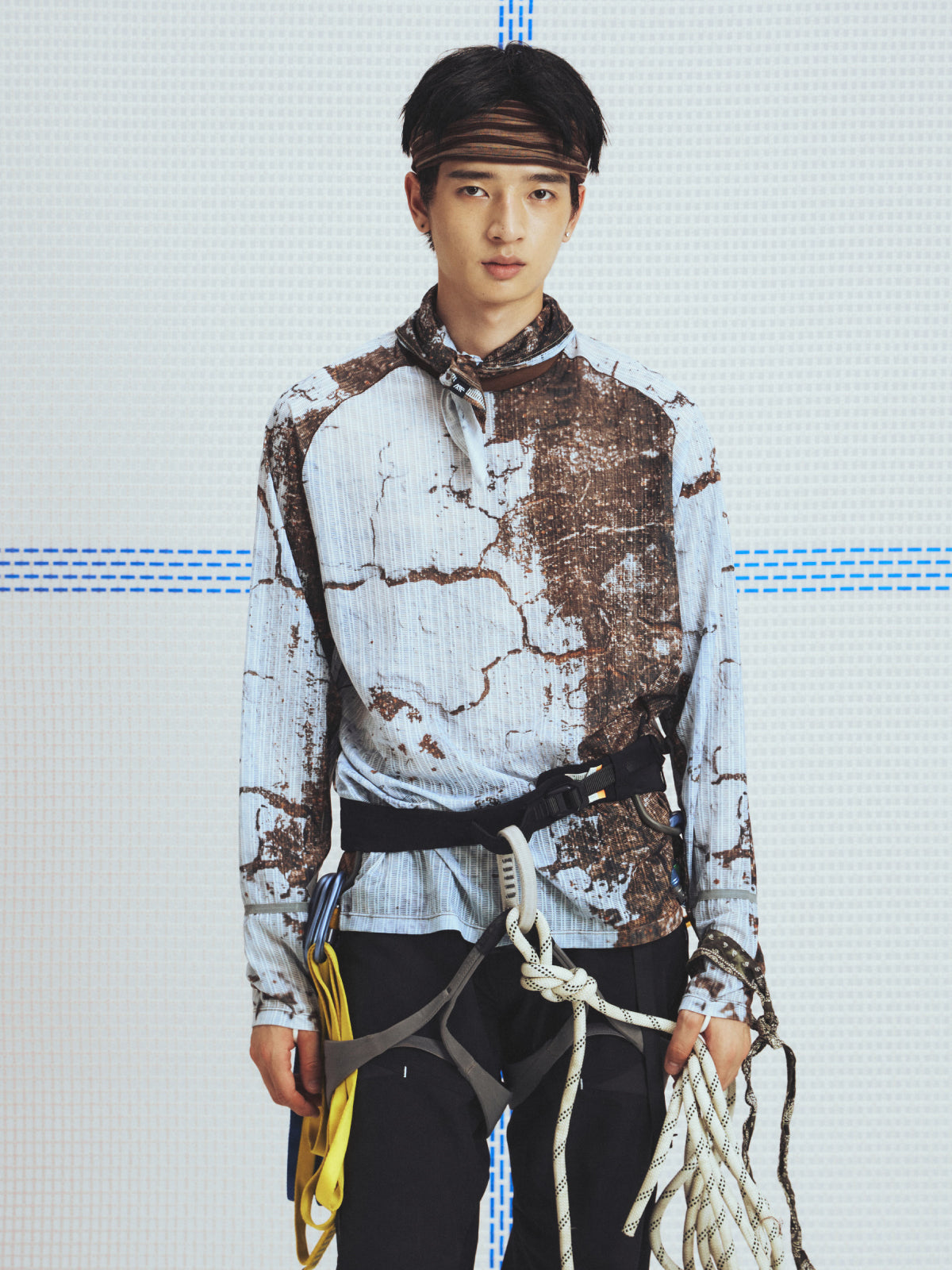 Nature All Over Print Grid Quick Dry T-Shirt