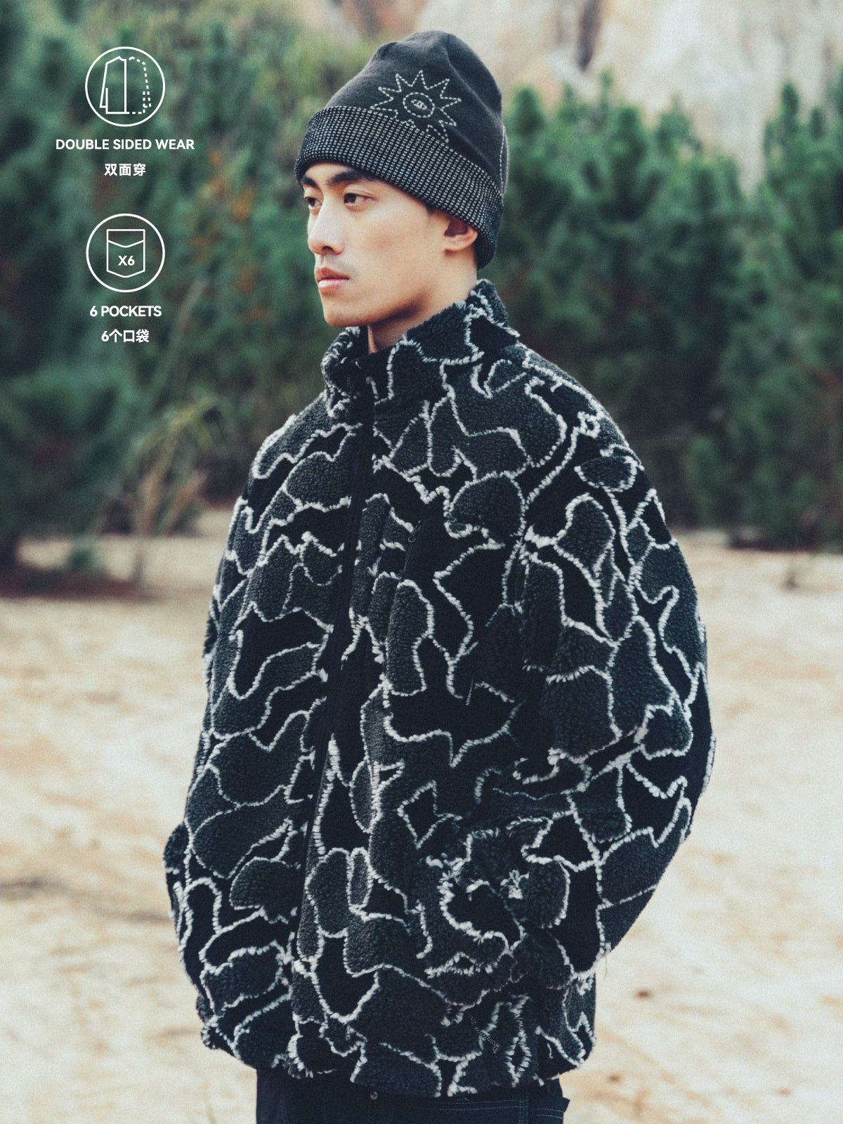 Reversible Faux Shearling Jacket