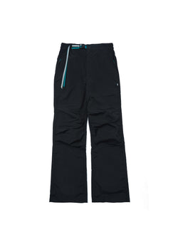 Color-blocked Double Waistband Flared Hiking Pants