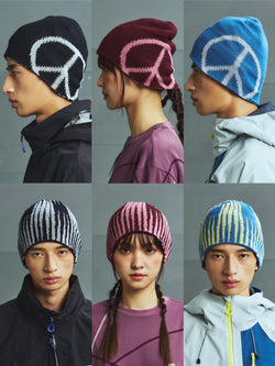 Anti-war logo double-sided beanie