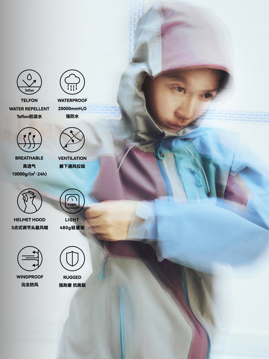 Color Block Waterproof Jacket