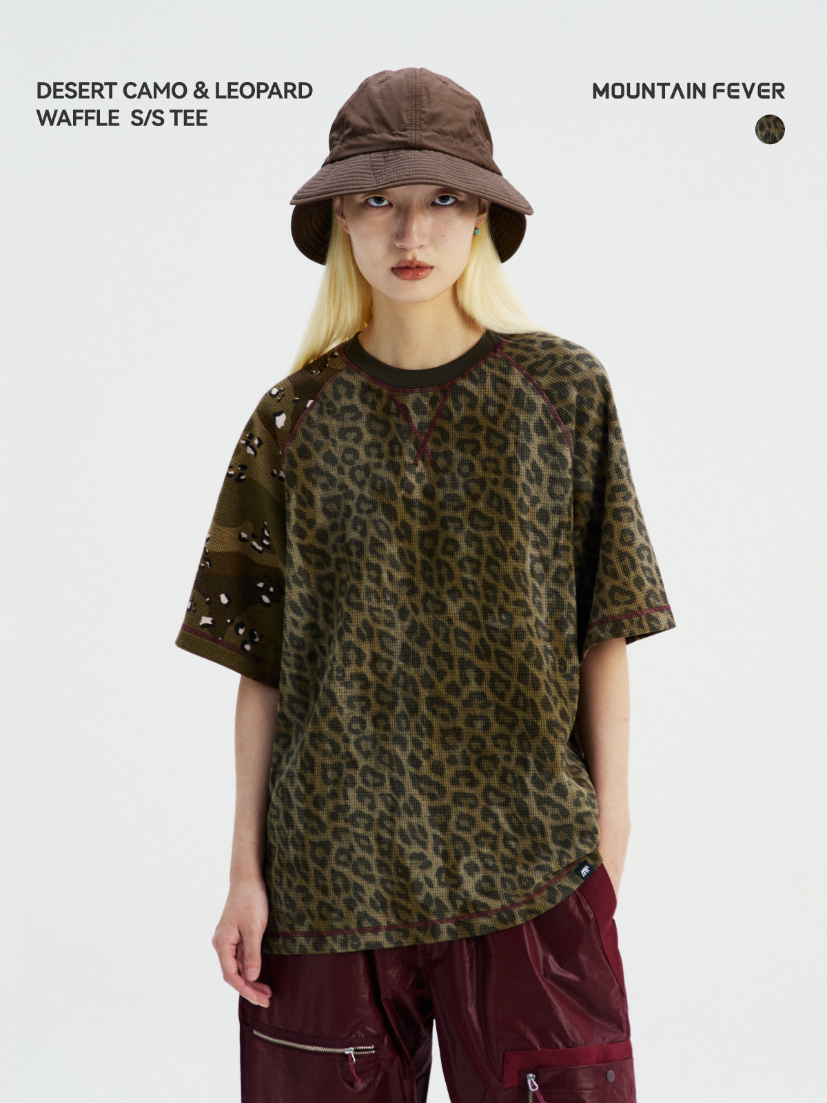 Camouflage Leopard Waffle Tee