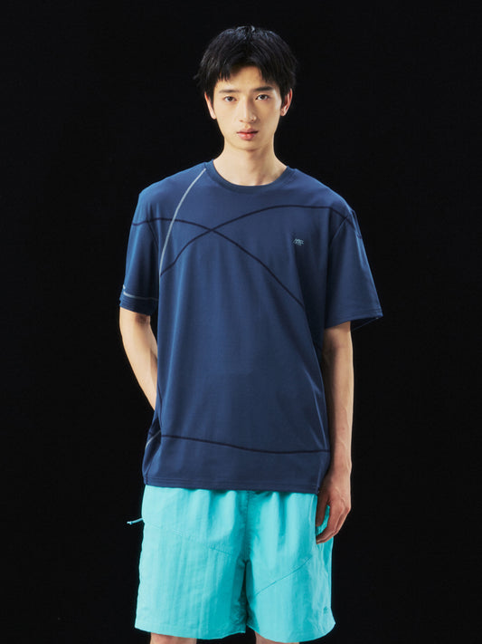 Vine Contrast Trim Quick-Dry Short Sleeve Tee