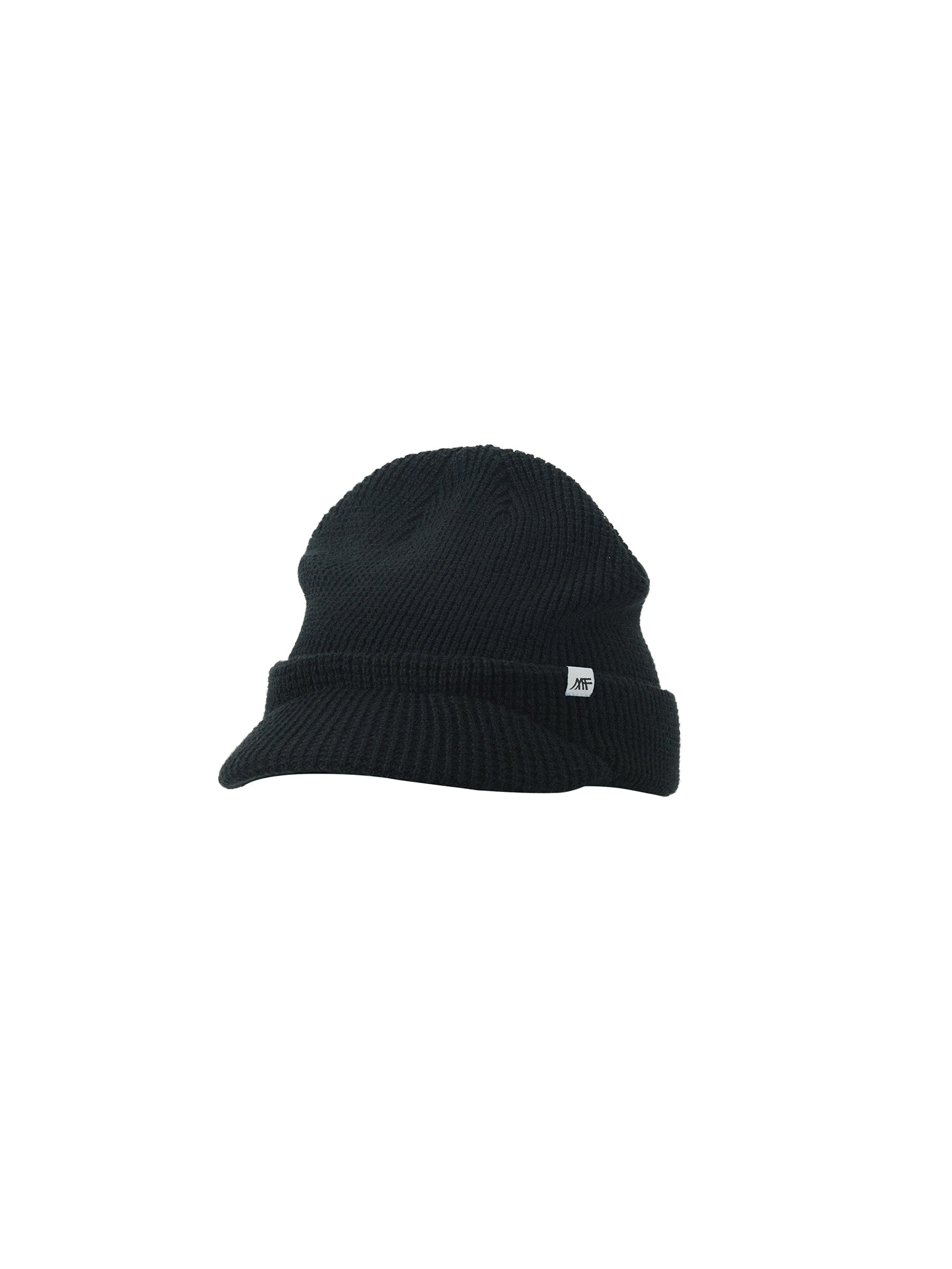 Brimmed Wool Knit Beanie