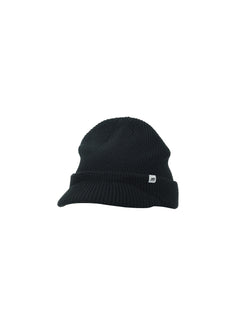 Brimmed Wool Knit Beanie