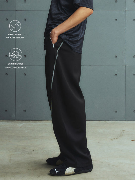 Color-Blocking Topstitch Kukri Sports Pants
