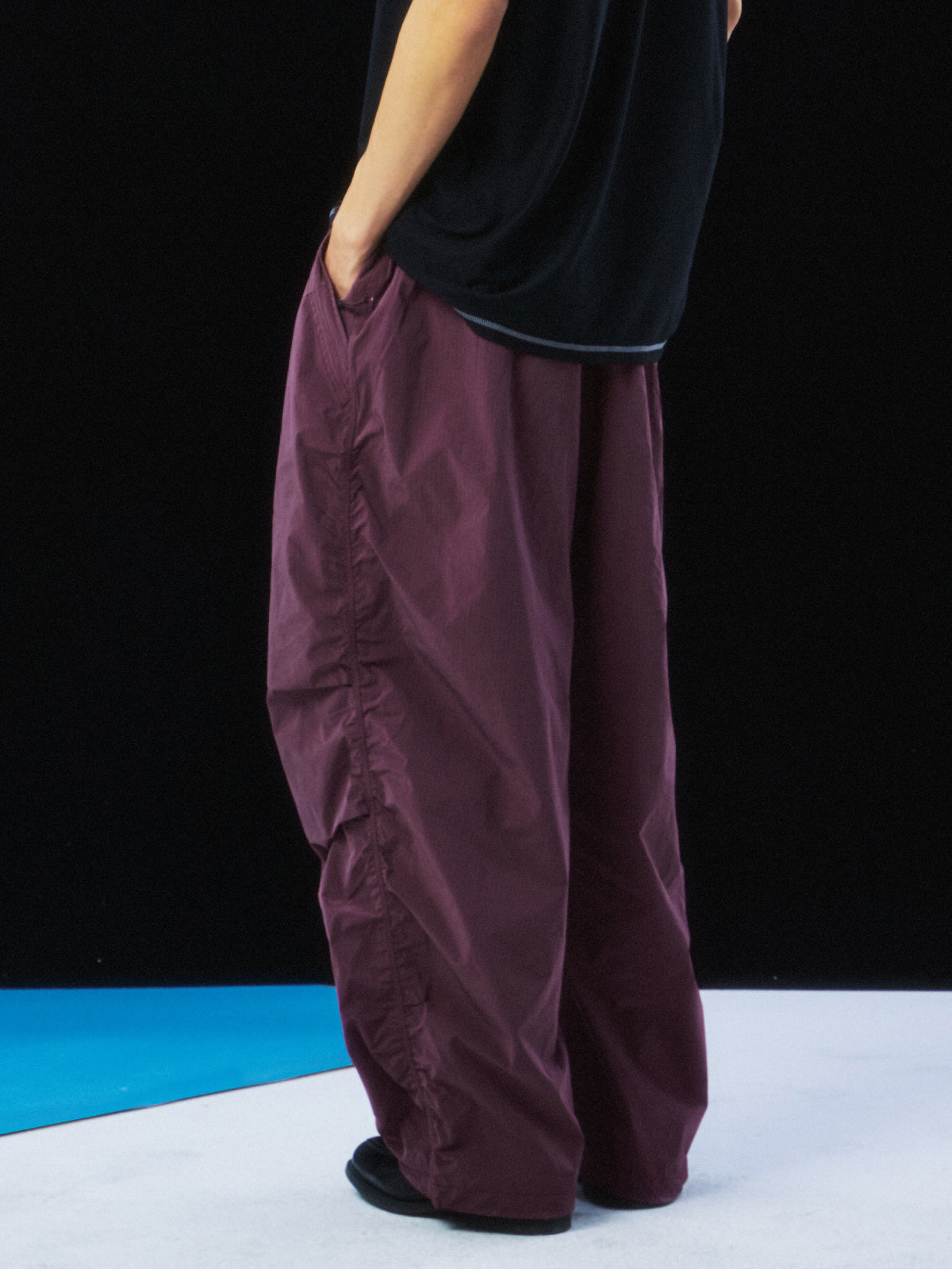 Belted Scimitar Silhouette Paratrooper Pants