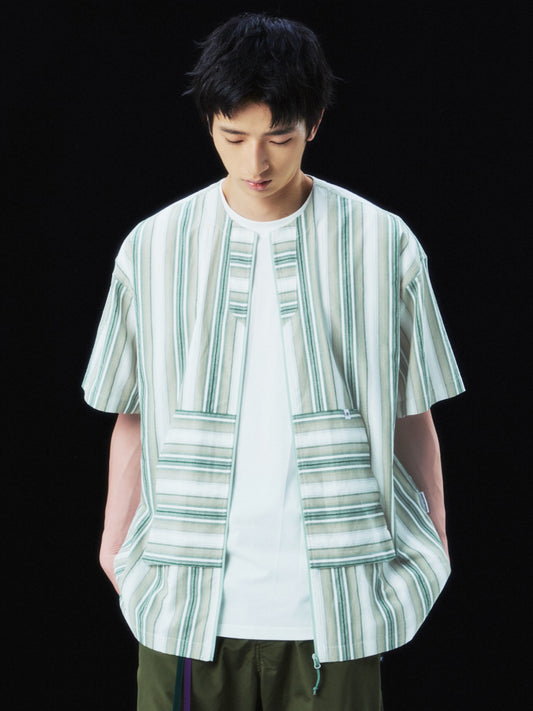 Striped BAJA Cardigan Shirt