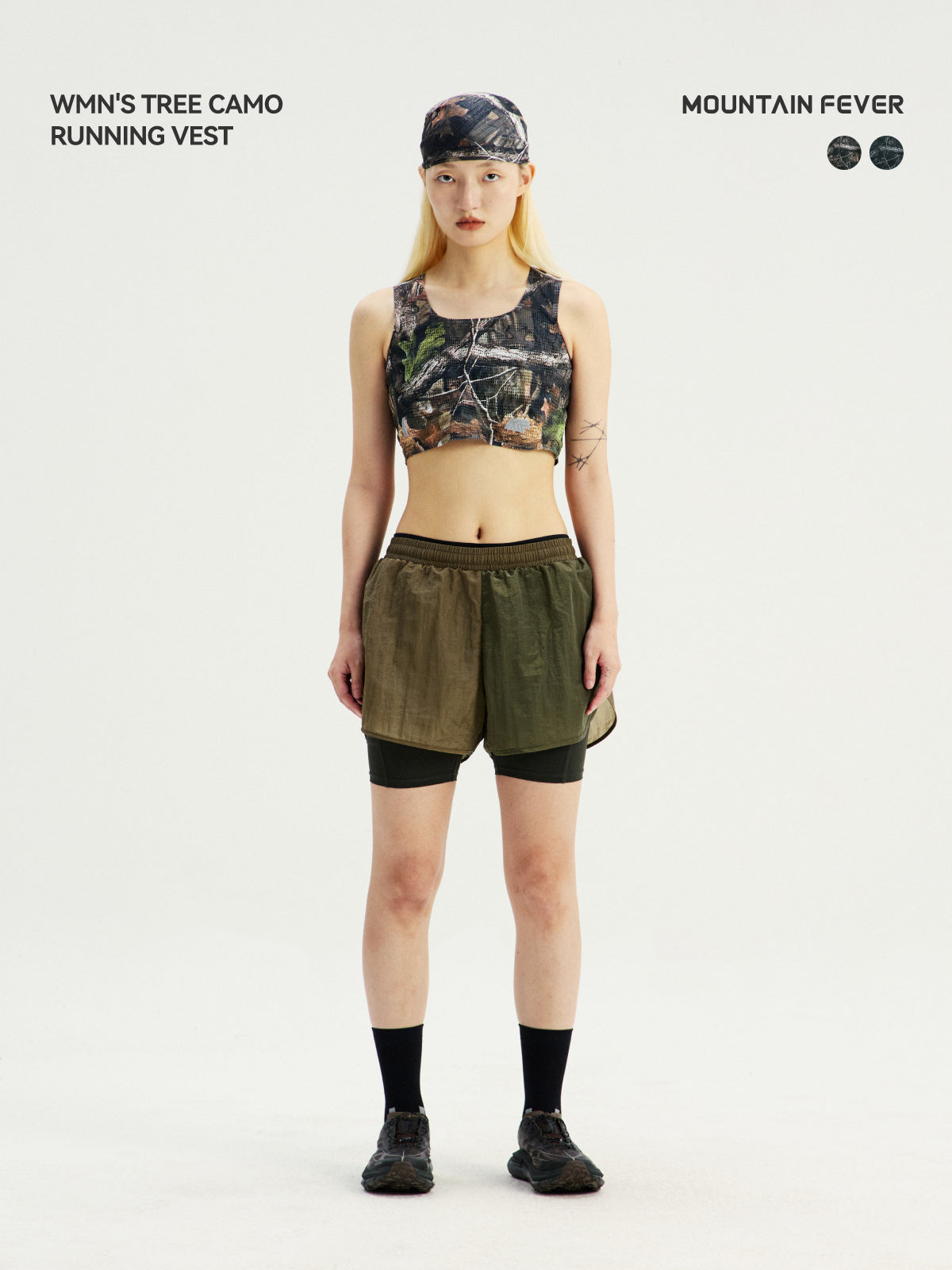 Women Branch Camo Running Tank