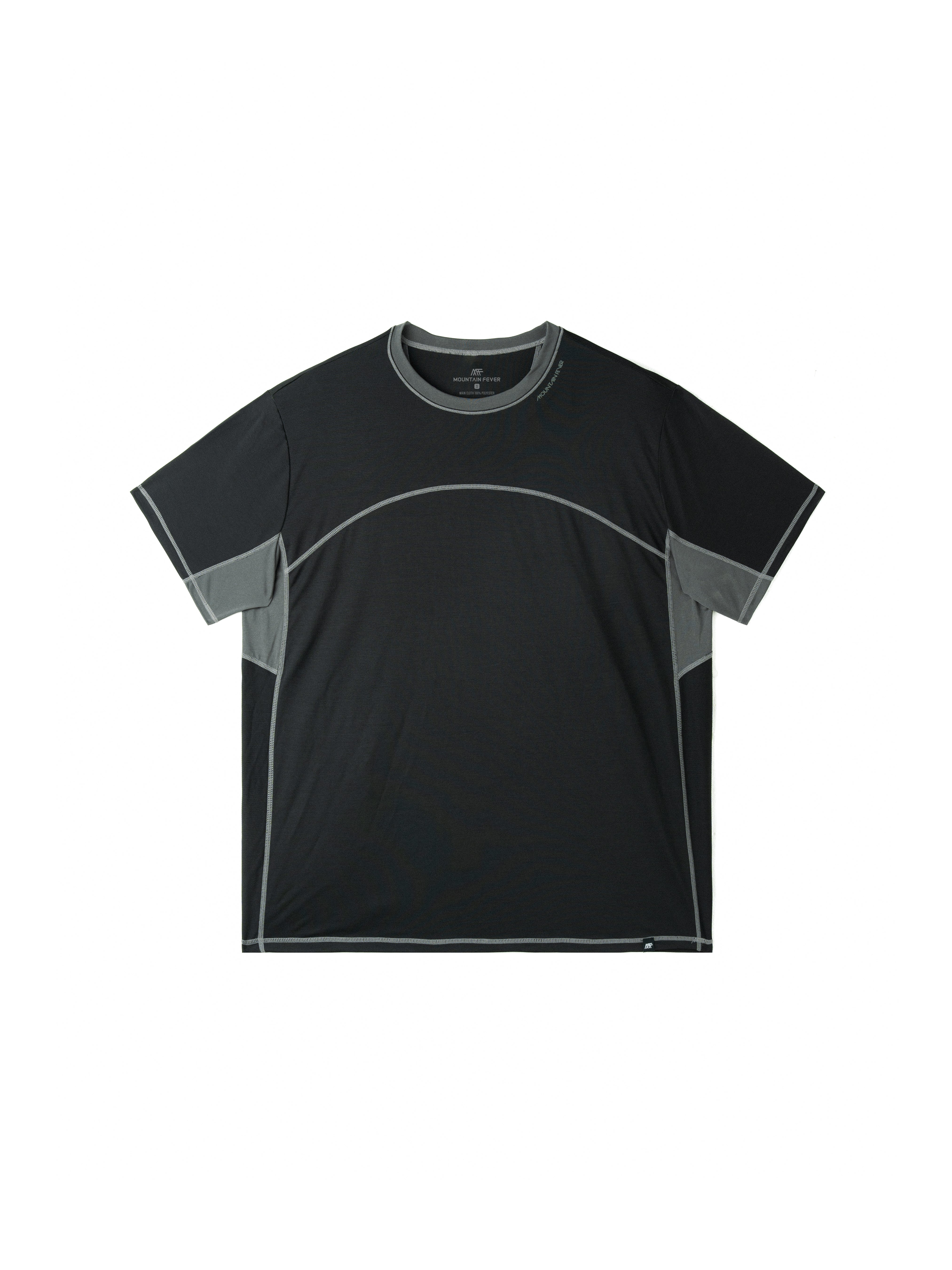 Seamless Color-Blocked Quick-Dry Short Sleeve