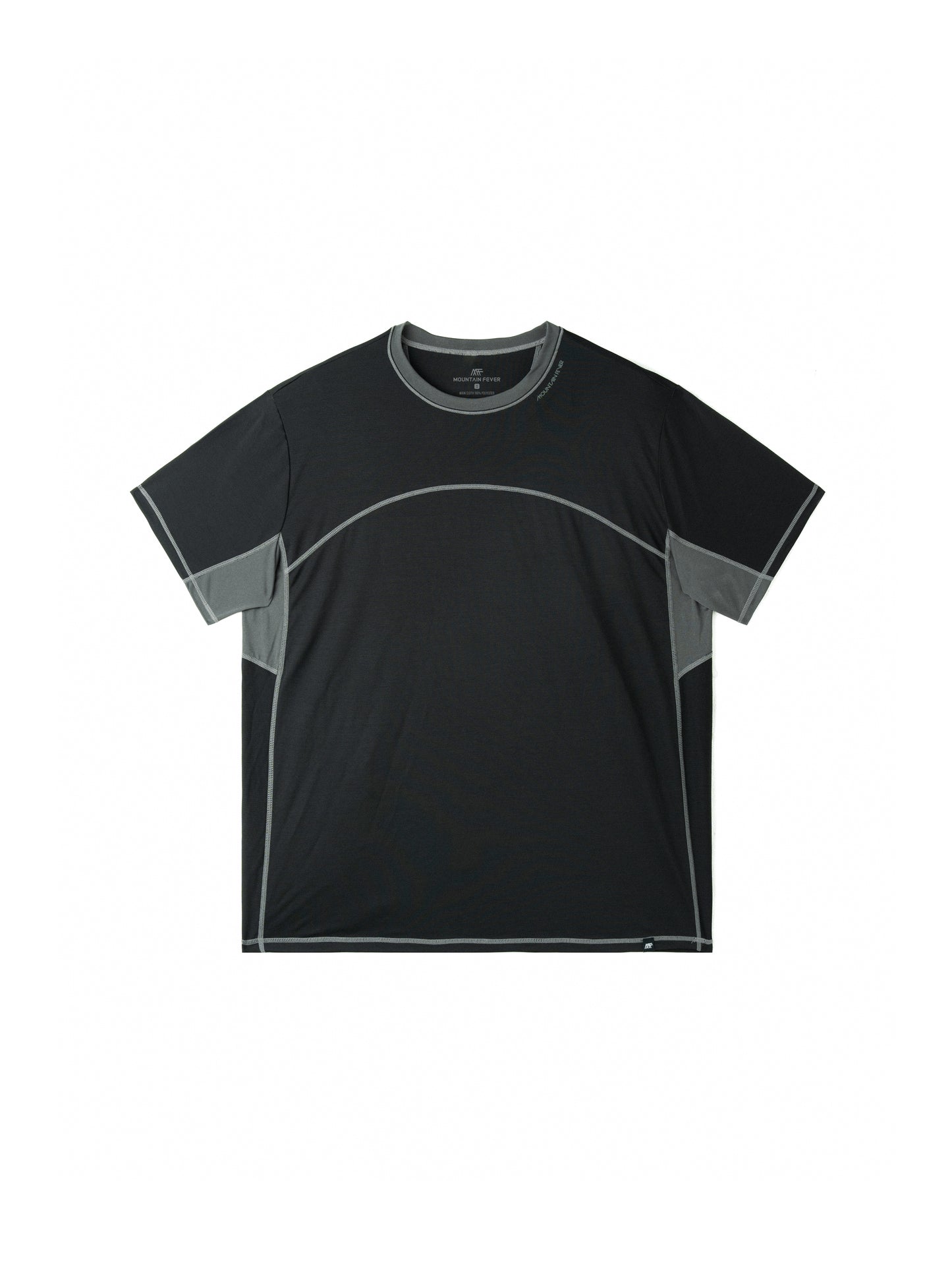 Seamless Color-Blocked Quick-Dry Short Sleeve
