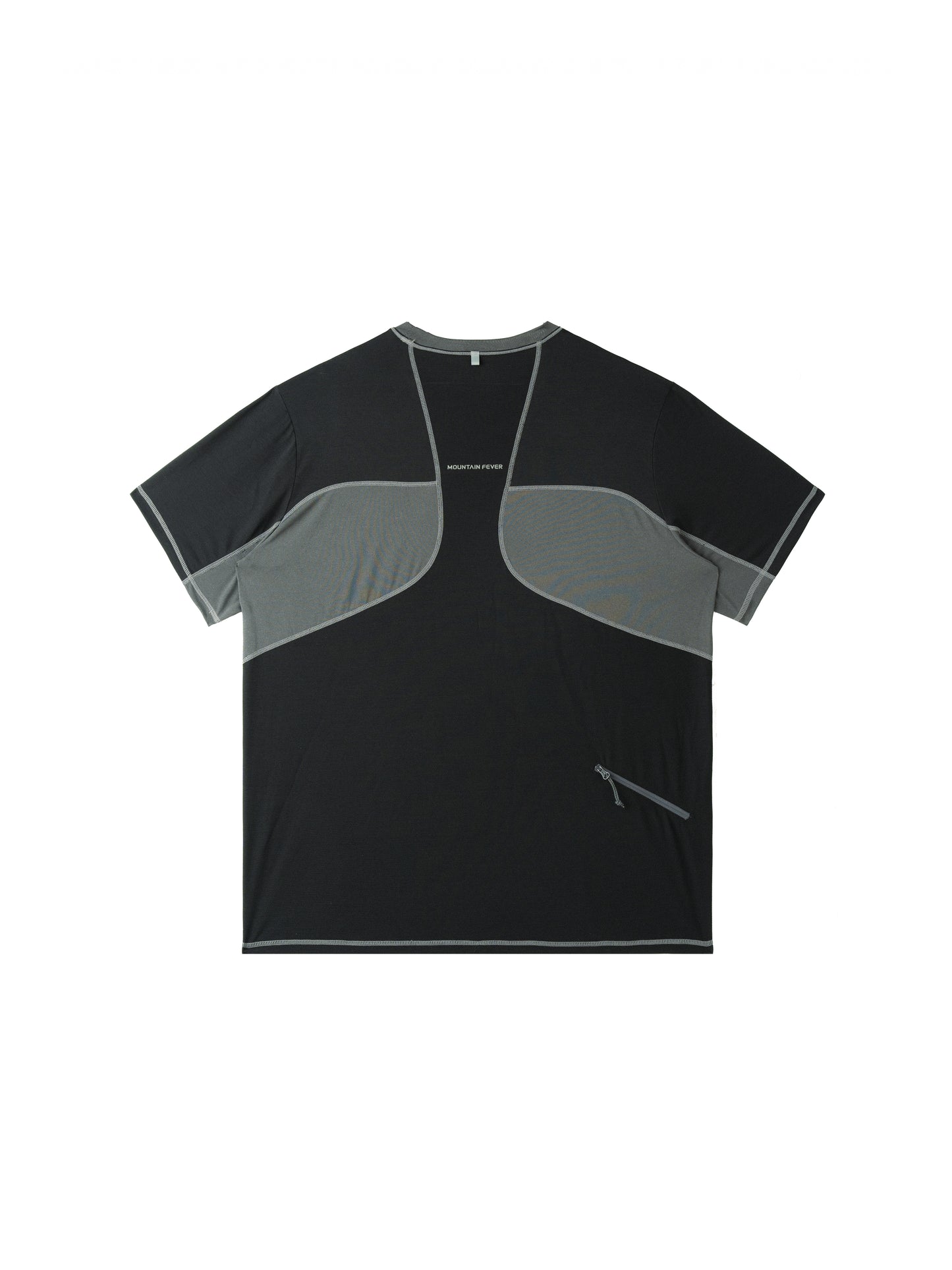 Seamless Color-Blocked Quick-Dry Short Sleeve