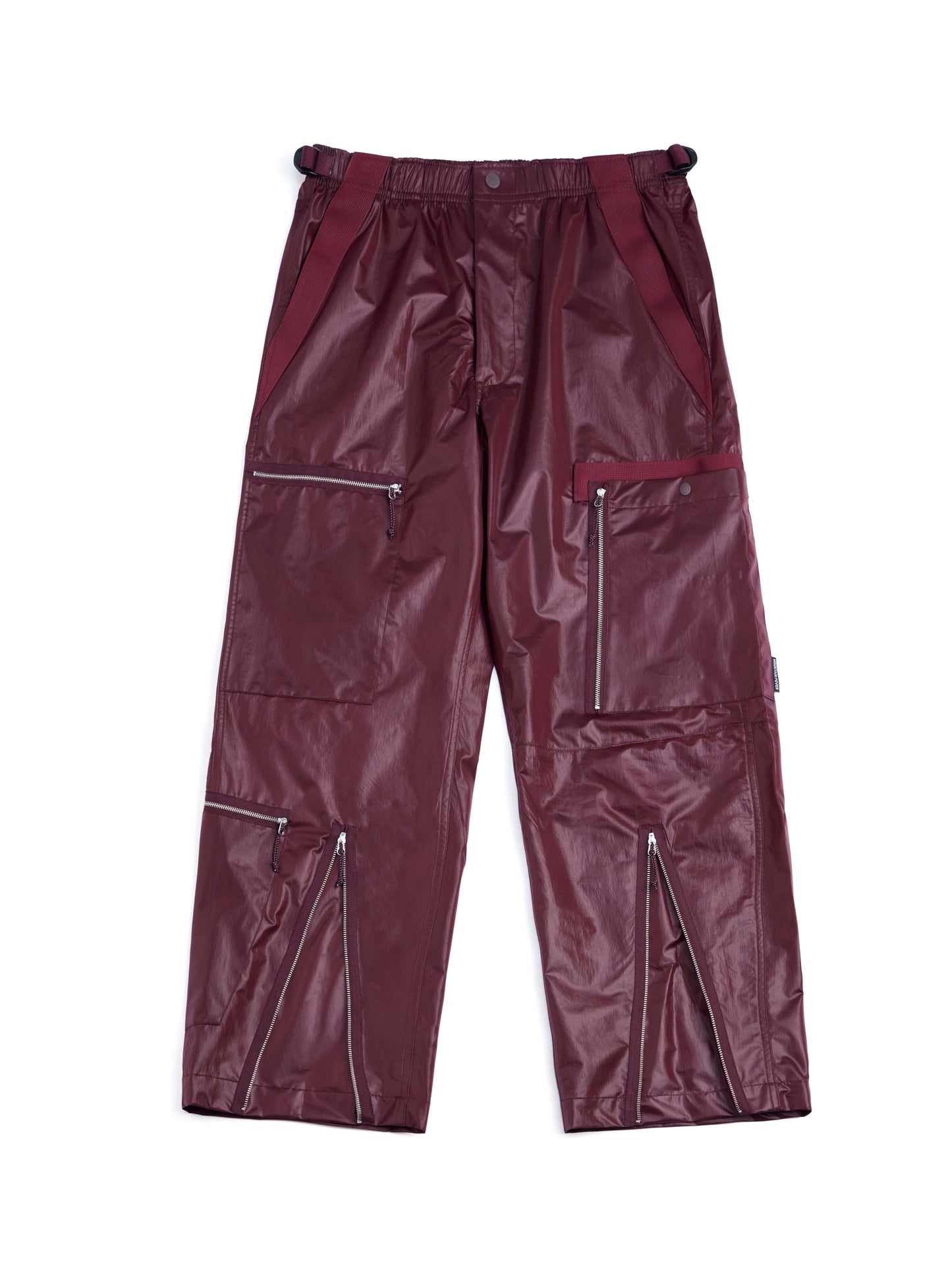 Light Metal Nylon Parachute Pants