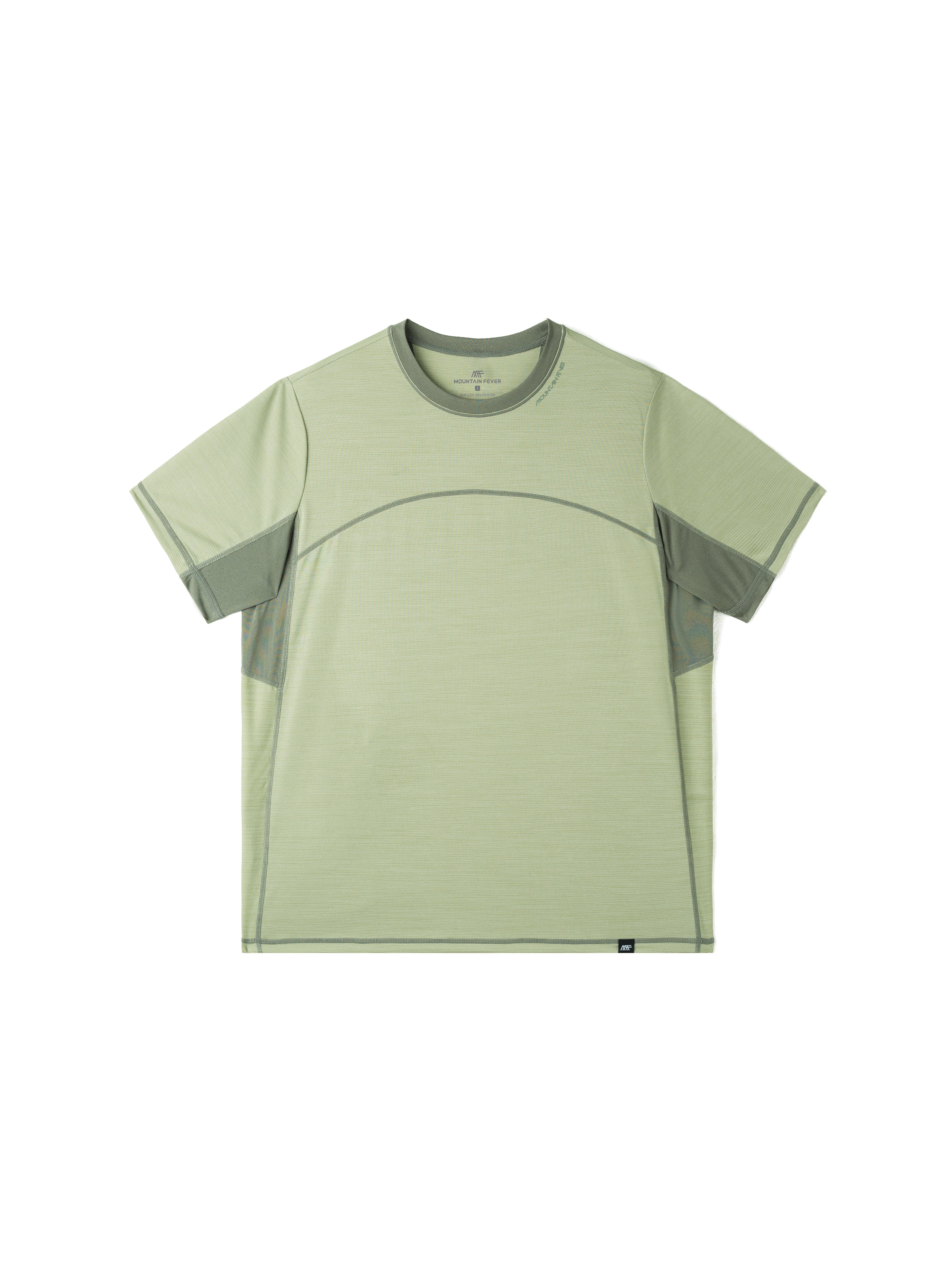 Seamless Color-Blocked Quick-Dry Short Sleeve