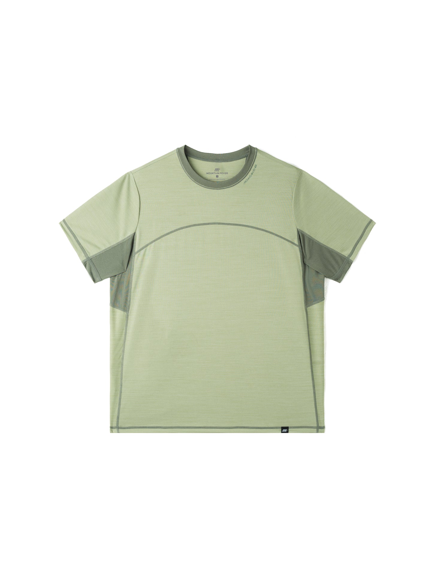Seamless Color-Blocked Quick-Dry Short Sleeve