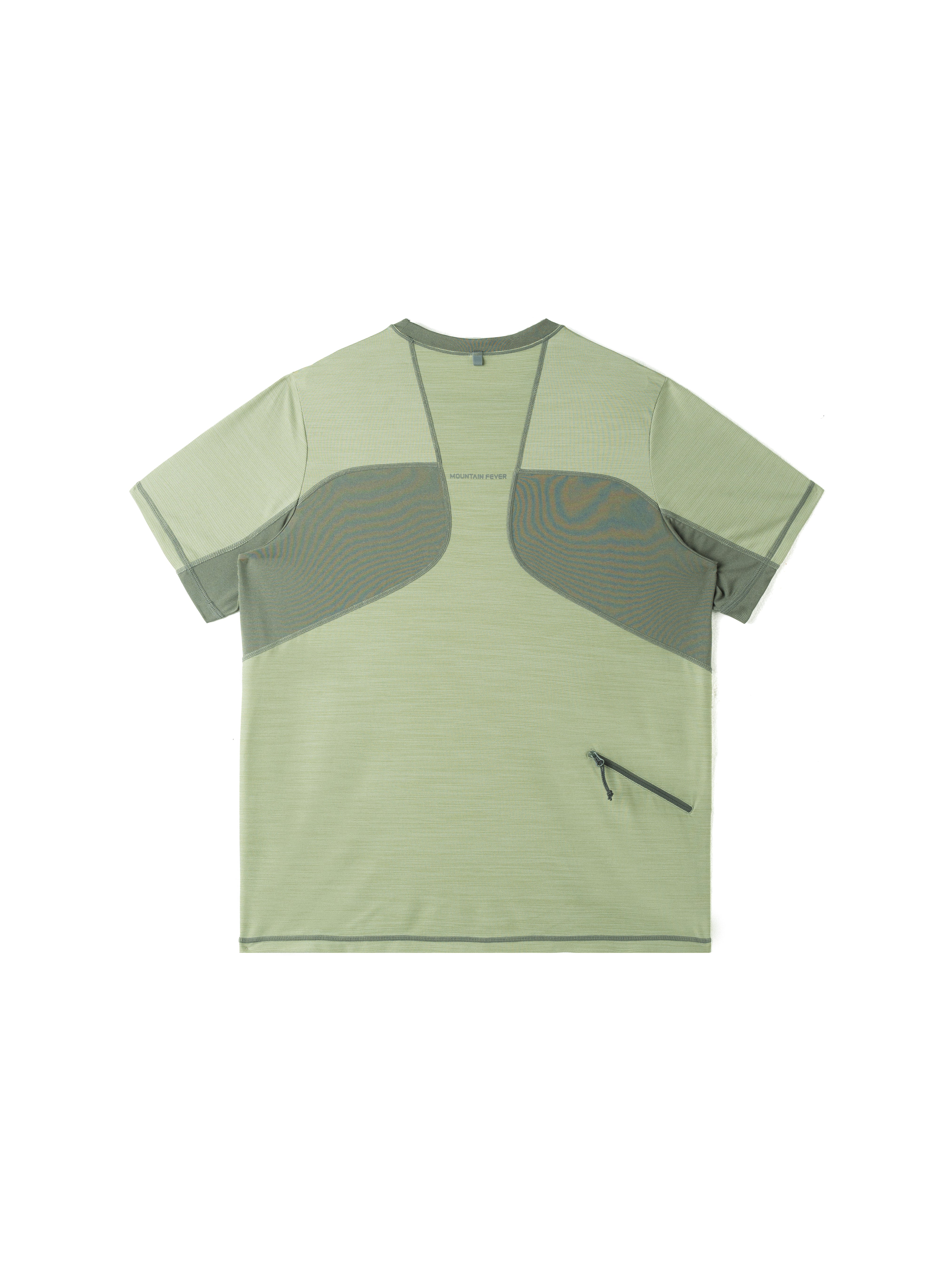 Seamless Color-Blocked Quick-Dry Short Sleeve