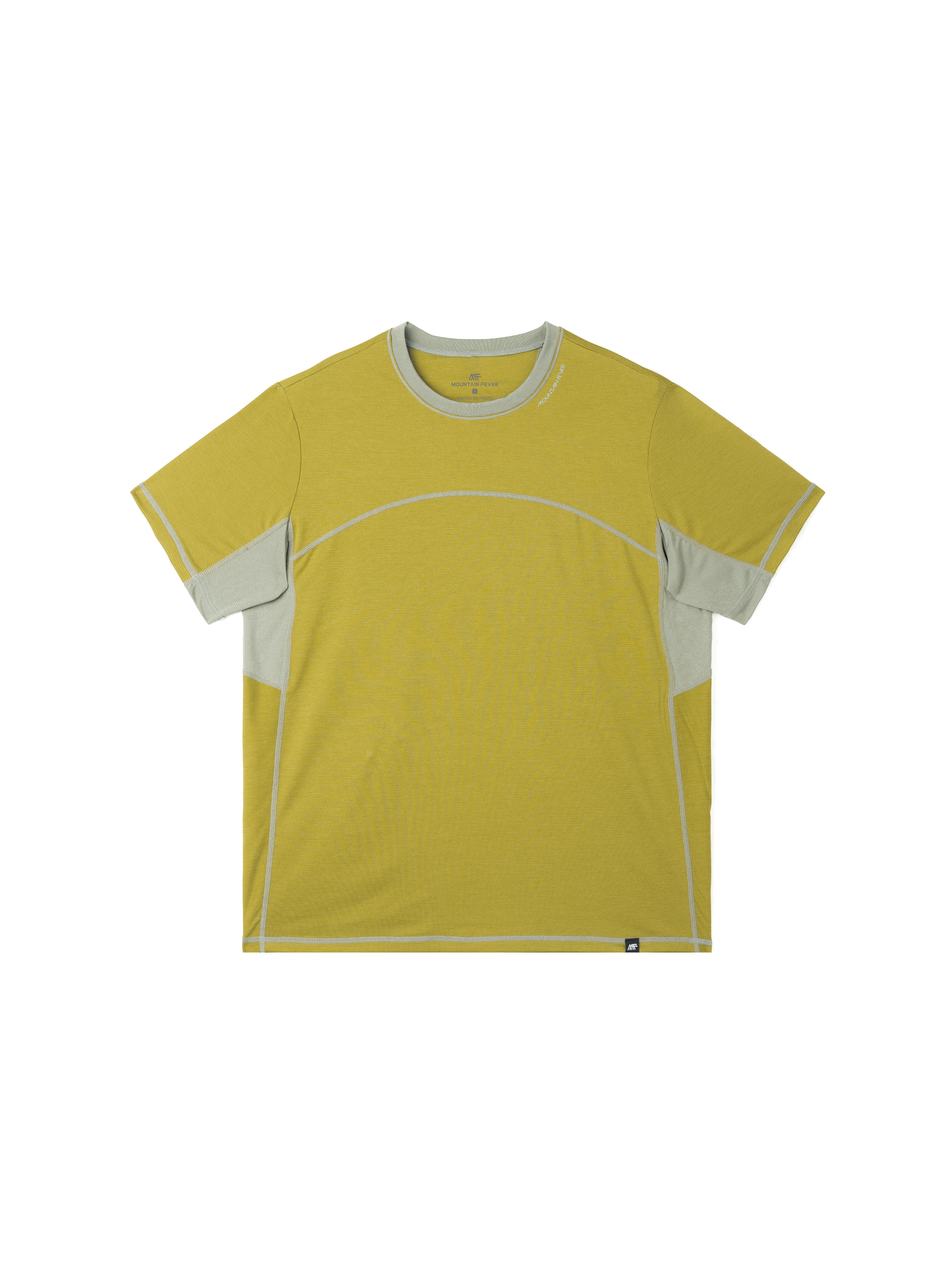 Seamless Color-Blocked Quick-Dry Short Sleeve