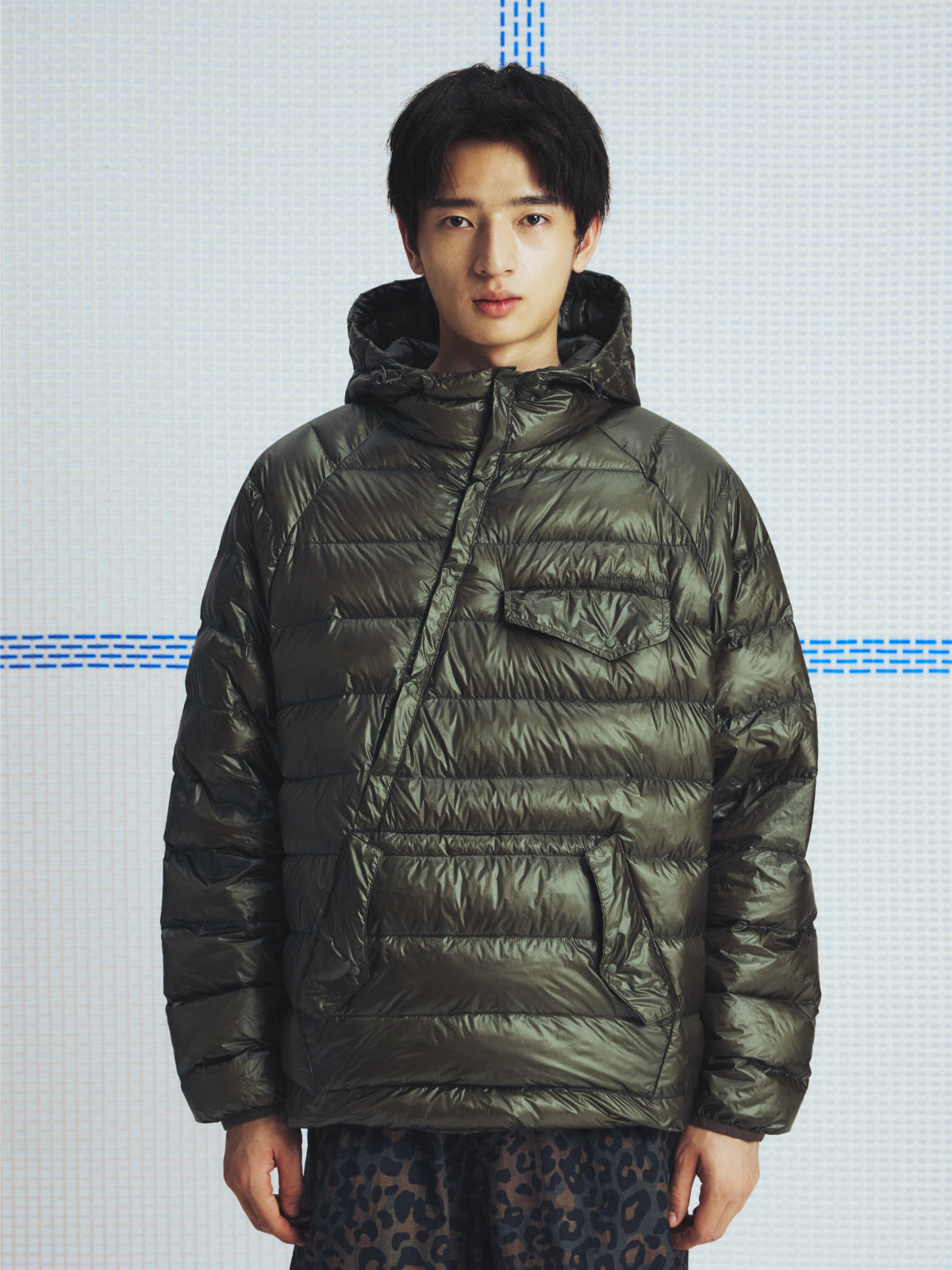 Quilted Hooded Down Jacket