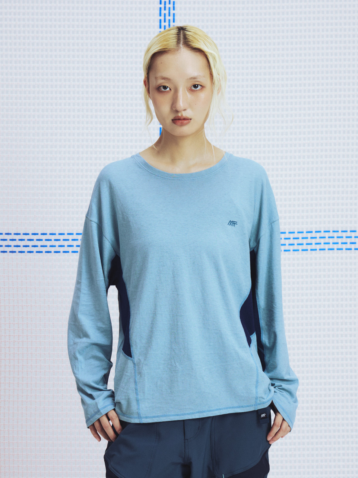 LOGO linen-cotton TEE