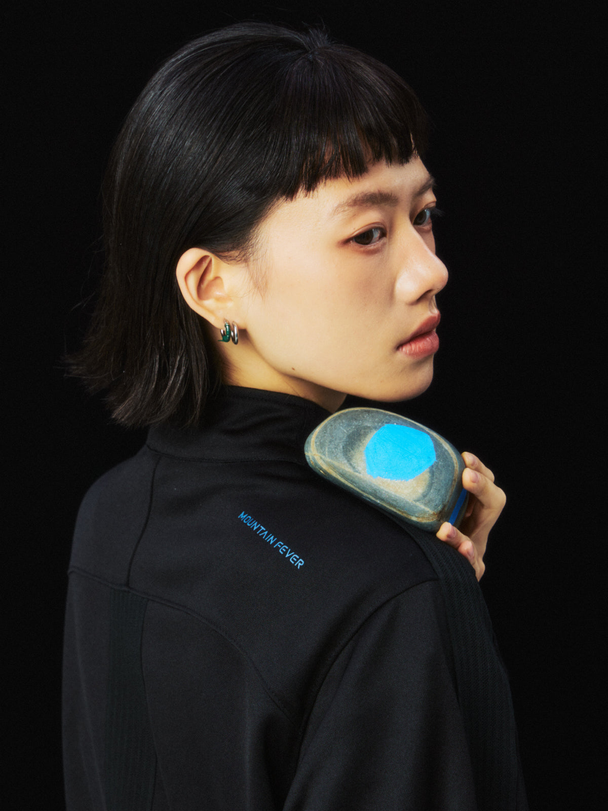 Color-block Stand Collar Sports Jacket