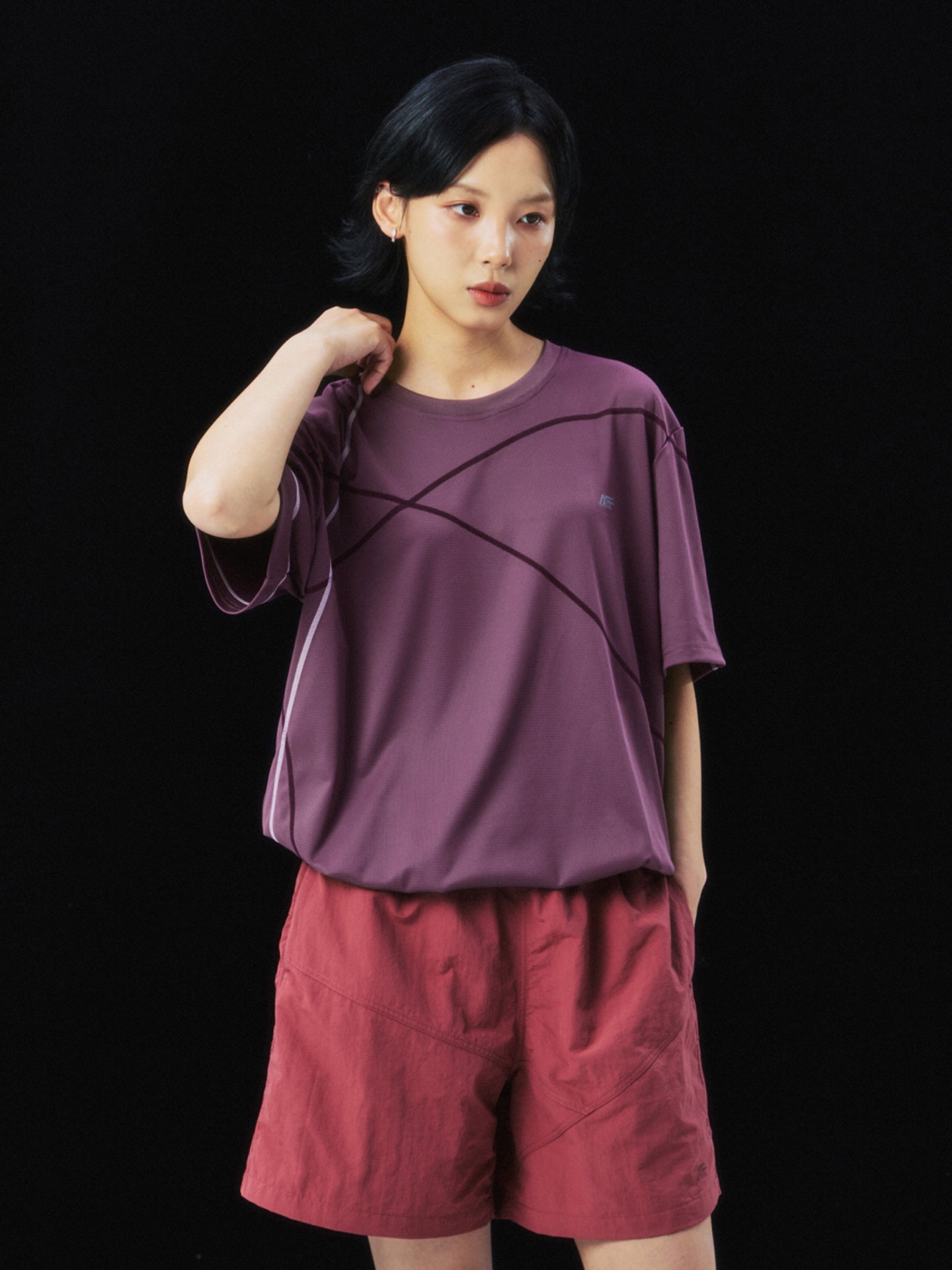 Vine Contrast Trim Quick-Dry Short Sleeve Tee