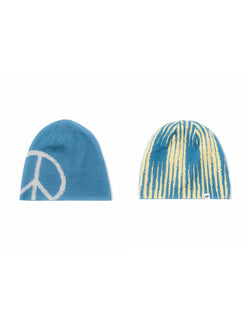 Anti-war logo double-sided beanie