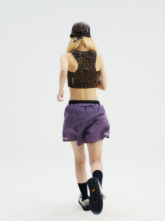 Women's Leopard Print Running Tank Top