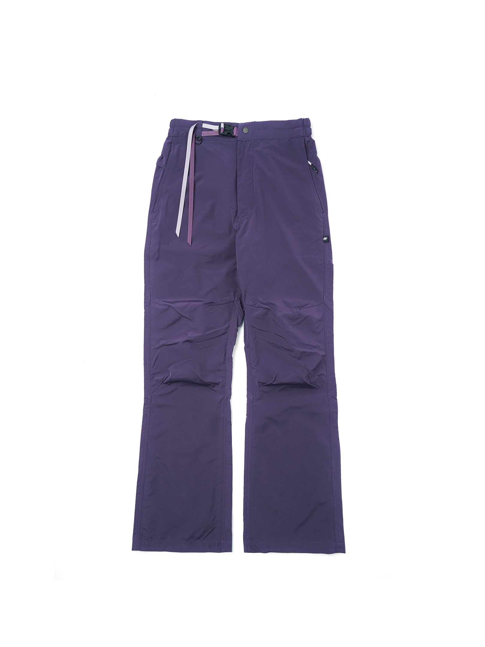 Color-blocked Double Waistband Flared Hiking Pants