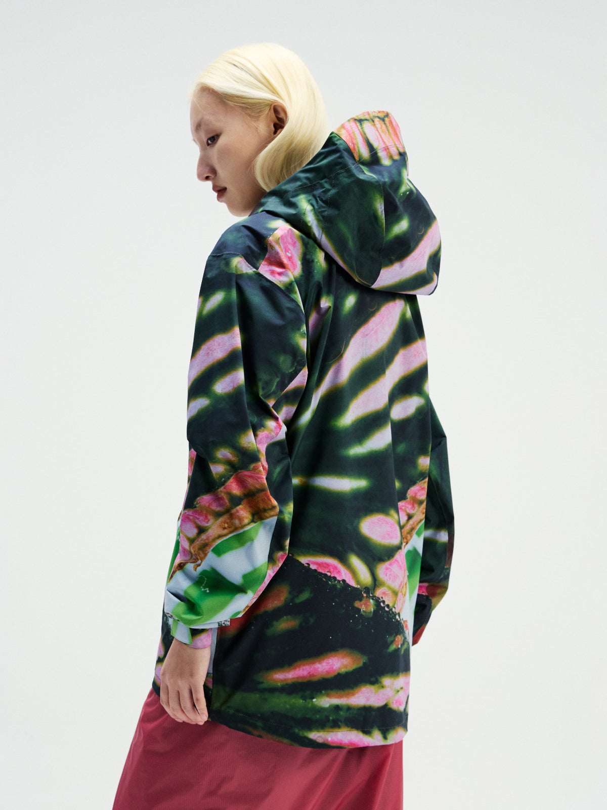 Botanical All Over Print Waterproof Jacke
