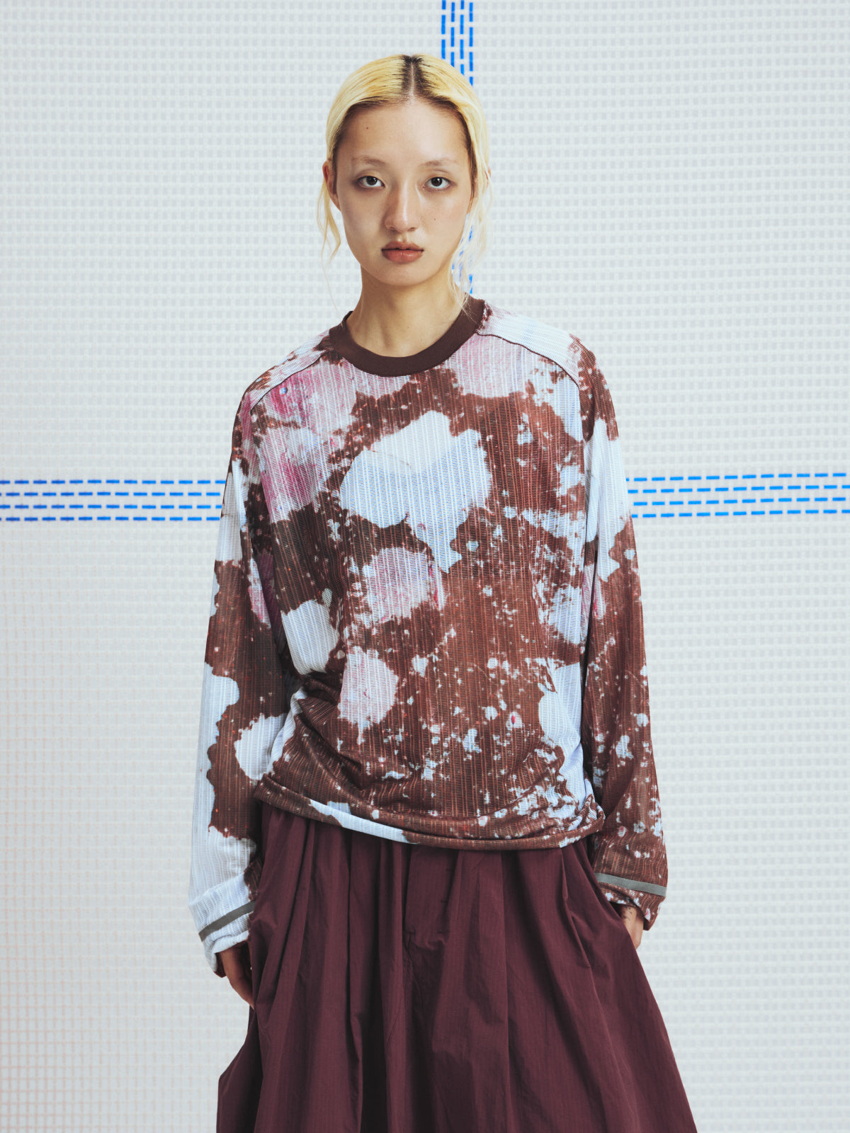 Nature All Over Print Grid Quick Dry T-Shirt