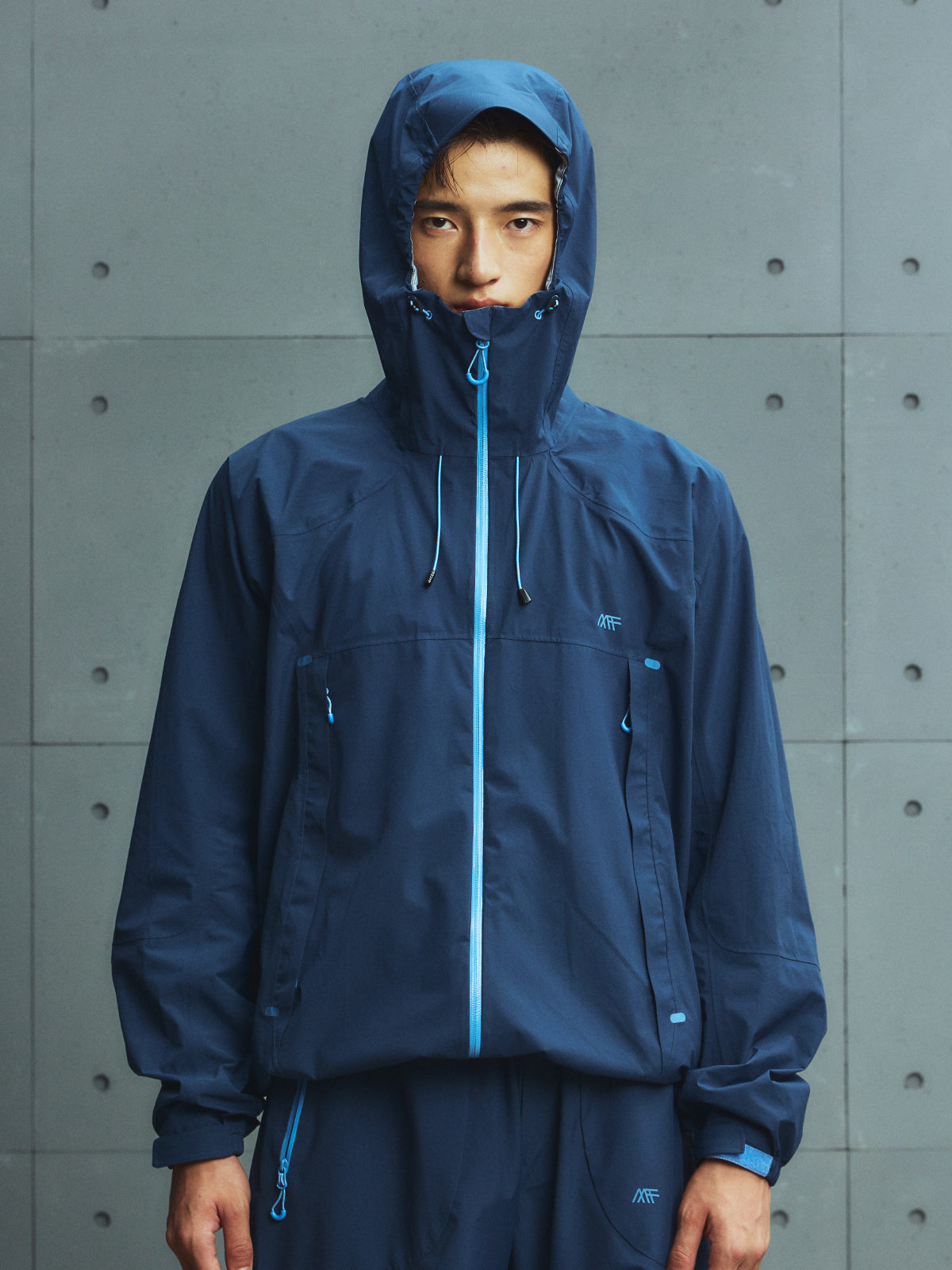 Color-Block Lightweight Taped Seam Shell Jacket