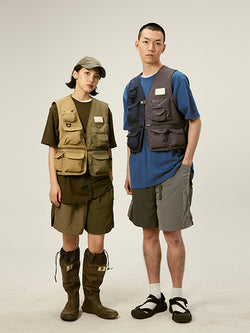 Fishing Color-Blocked Detachable Vest