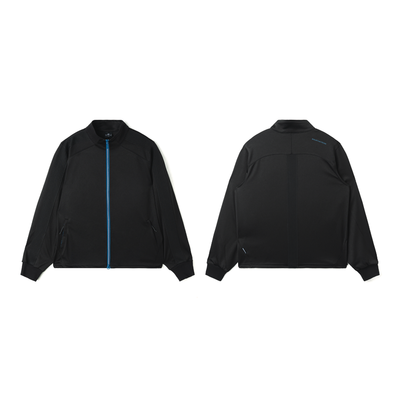 Color-block Stand Collar Sports Jacket