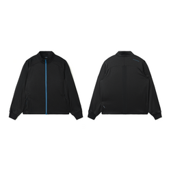 Color-block Stand Collar Sports Jacket