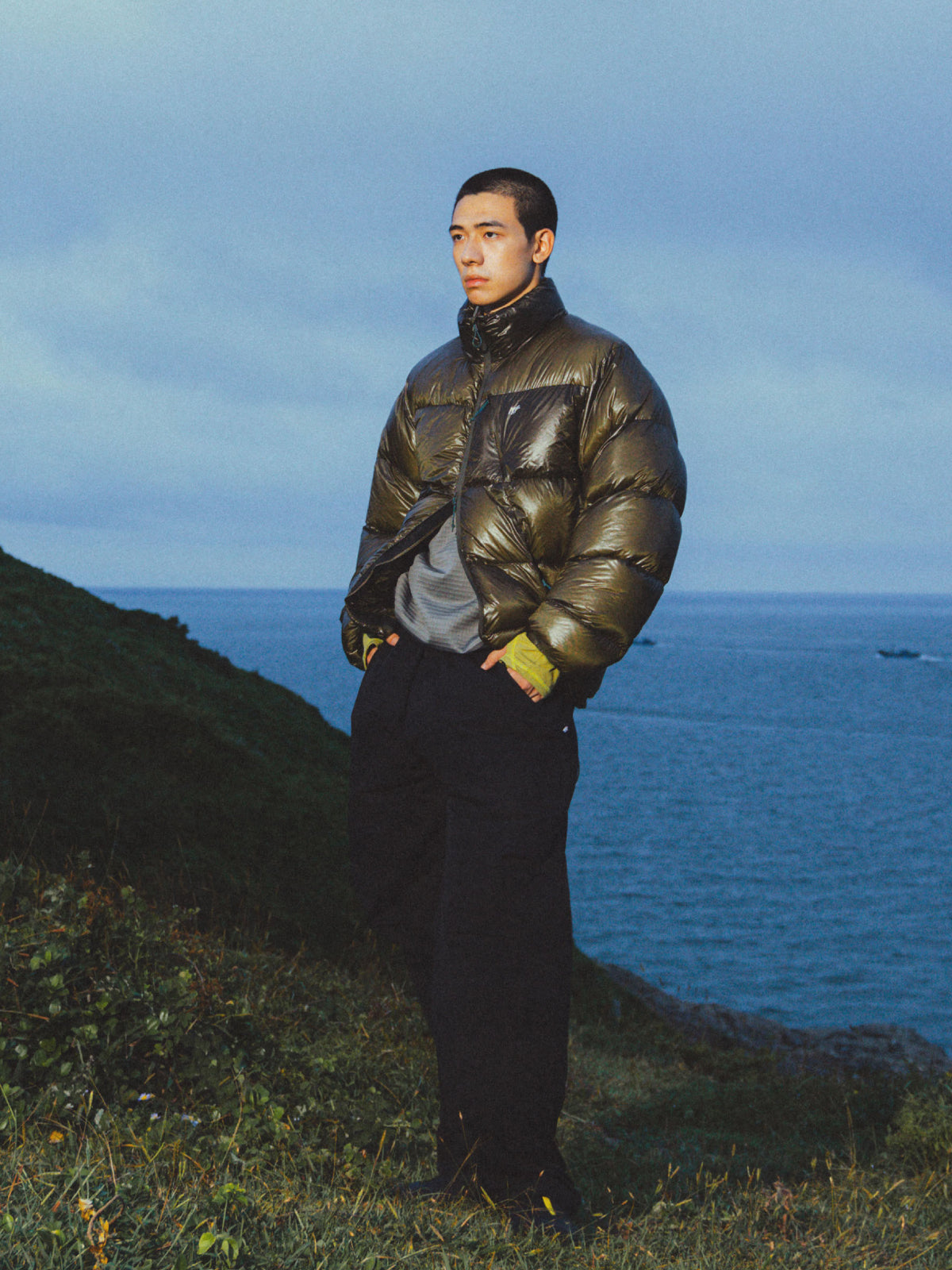 Lightweight Packable Water-Repellent Stand-Collar Down Jacket