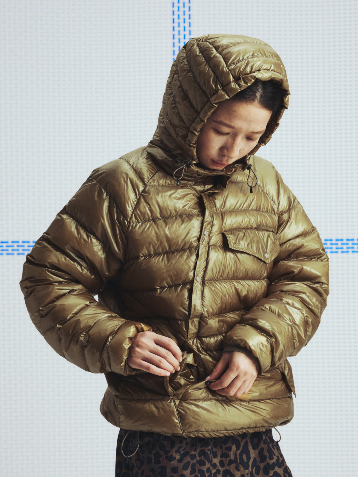 Quilted Hooded Down Jacket