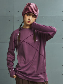Vine Contrast Stitch Quick-Dry Long Sleeve Tee