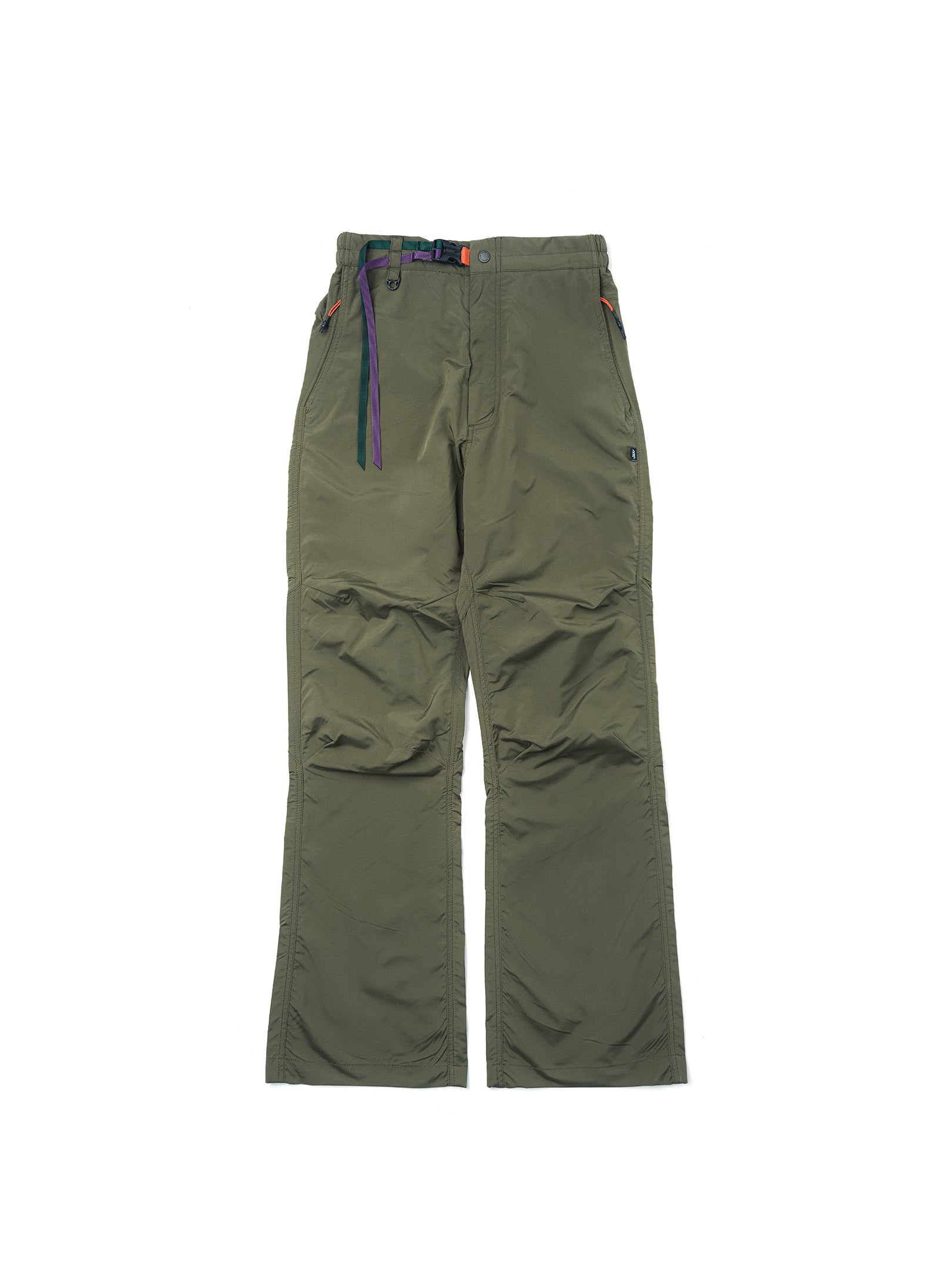 Color-blocked Double Waistband Flared Hiking Pants