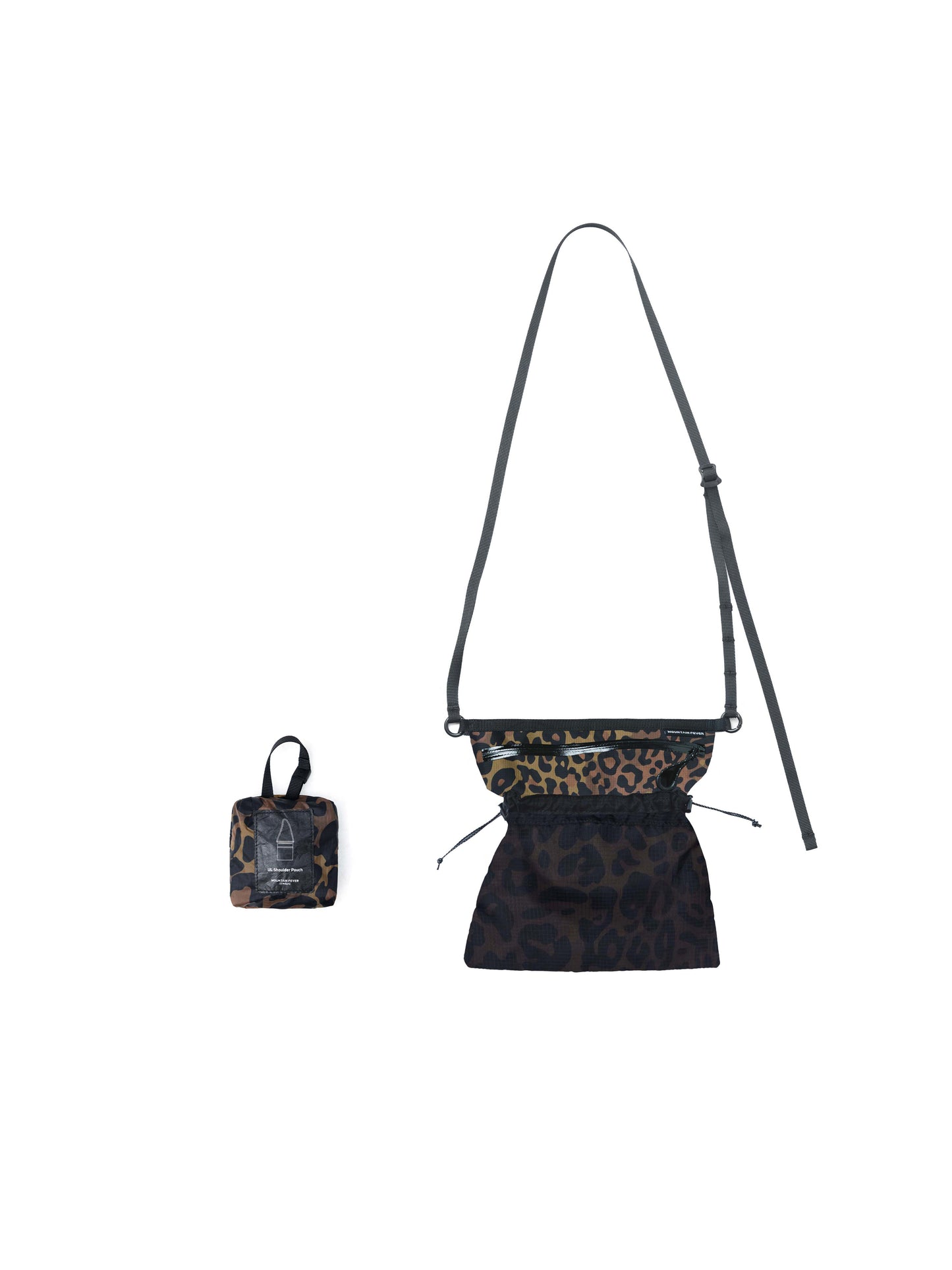 Leopard Print Drawstring Pouch