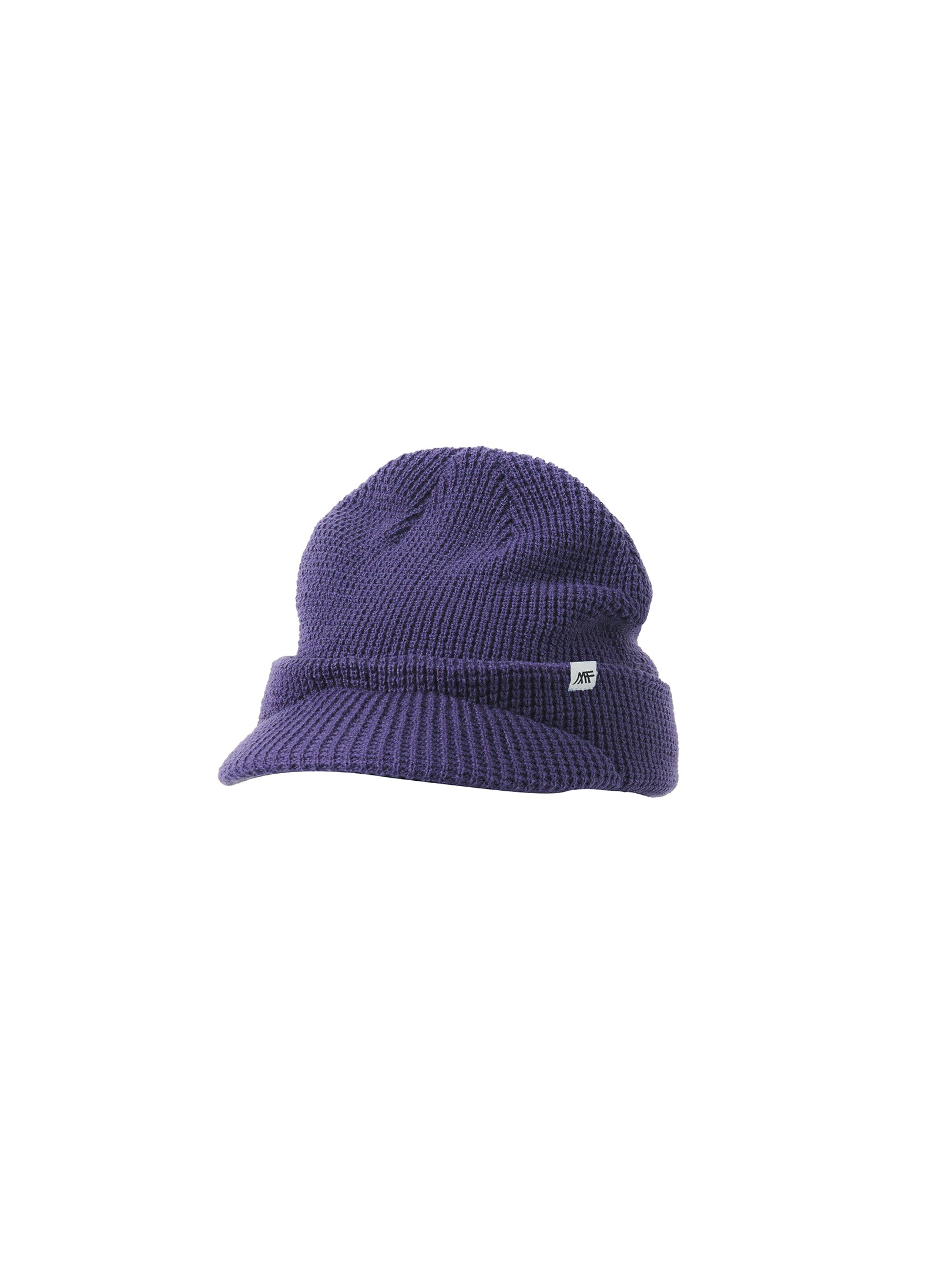 Brimmed Wool Knit Beanie