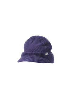 Brimmed Wool Knit Beanie