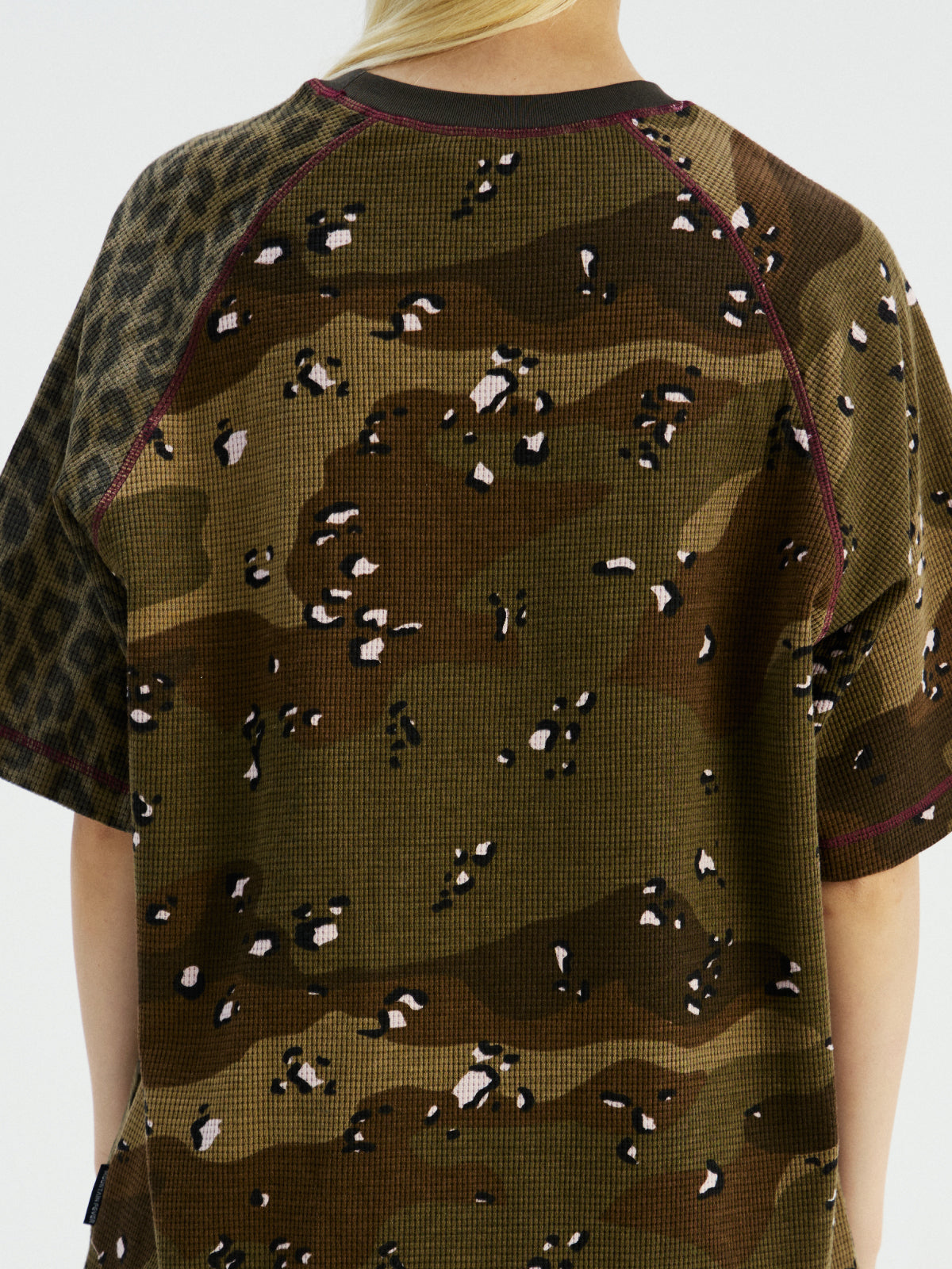 Camouflage Leopard Waffle Tee