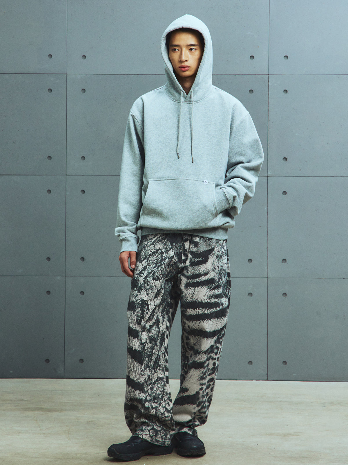 Animal Print Denim Pants